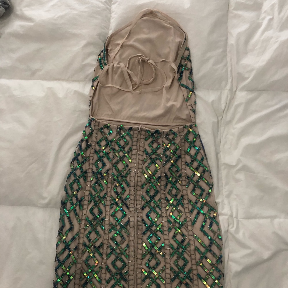 Geo-tribal neon dress with embellishment - Picture 8 of 8